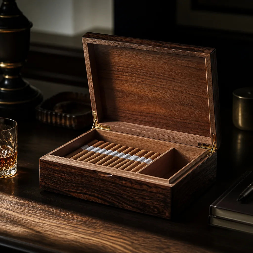 boite-cigarette-bois-rangement-bureau-design