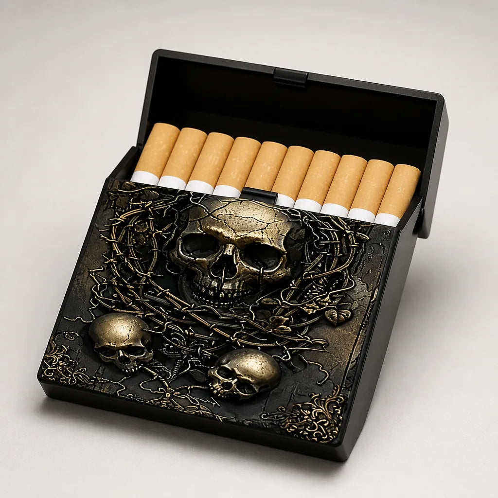 Étui à Cigarette Tete De Mort
