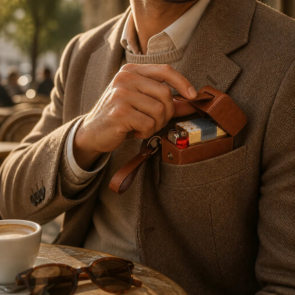 etui-cigarette-cuir-avec-porte-briquet